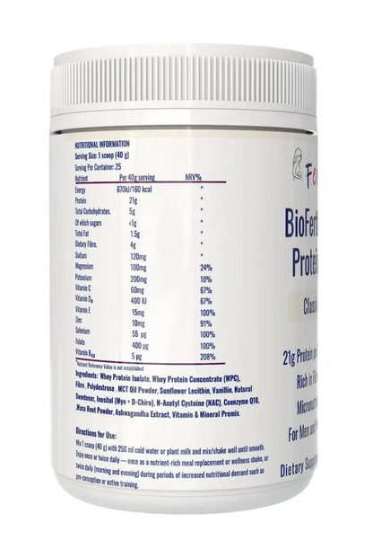 Fertimax™ BioFertility Whey Protein Shake (Classic Vanilla)